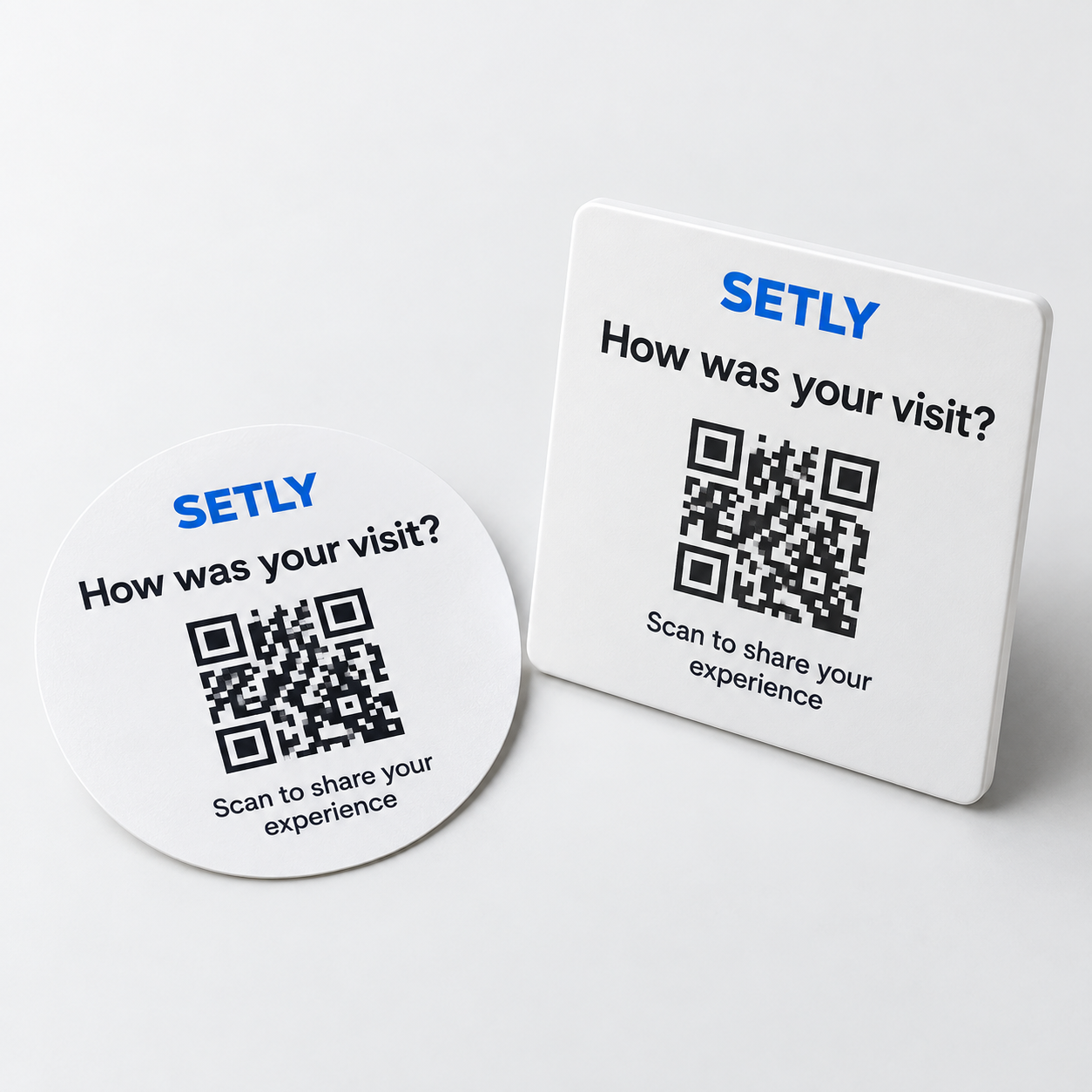 Review stickers concept