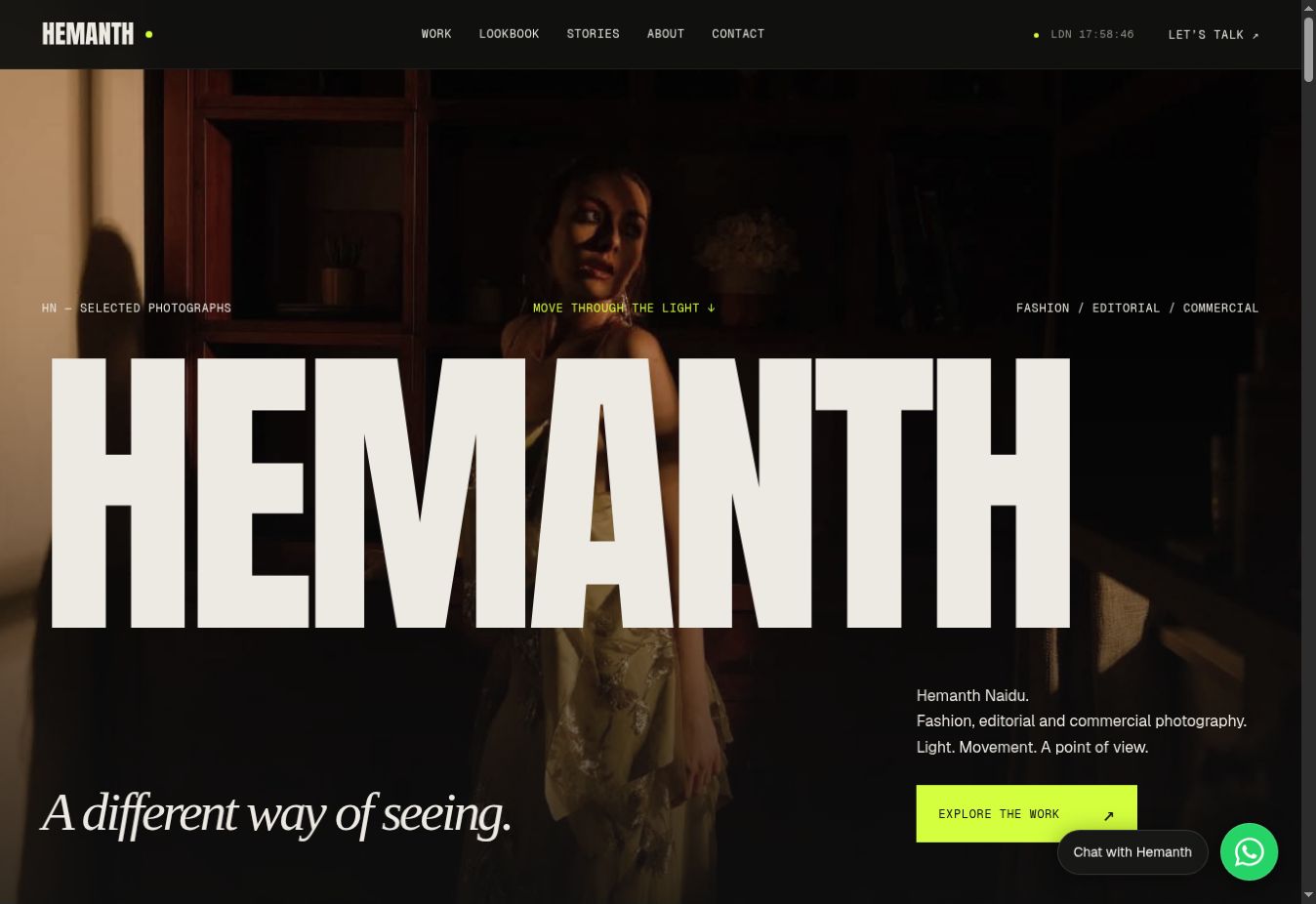 Hemanth Photography: Portfolio homepage