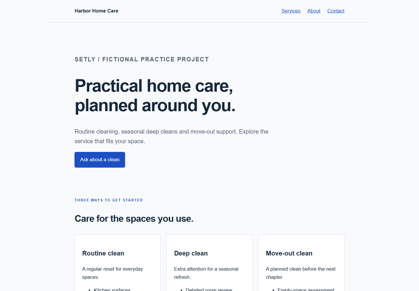The demo contact form and its backend requirement